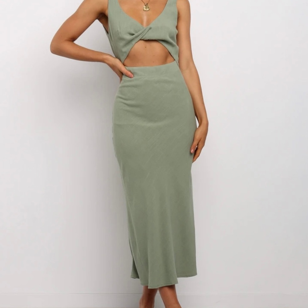 Australian Boutique Dress in Sage Green